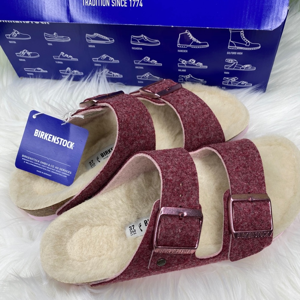 Birkenstock Arizona wools slide sandal